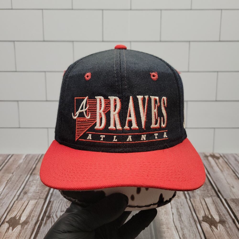 Young An Atlanta Braves Vintage Wool Blend Tri Bar Adjustable Snapback Hat